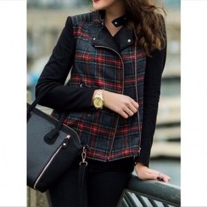 Zara wool plaid jacket